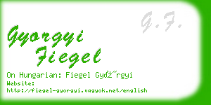 gyorgyi fiegel business card
